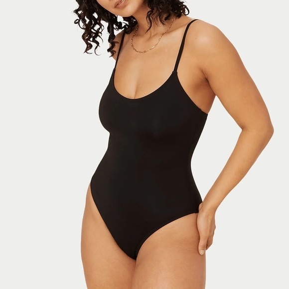New Andie Swim Classic The Amalfi One Piece Swimsuit Black Scoop Neck Sz XL - Picture 11 of 13